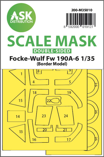 Masking Set Focke Wulf FW190A-6 (Border Model) Double Sided 200-M35010