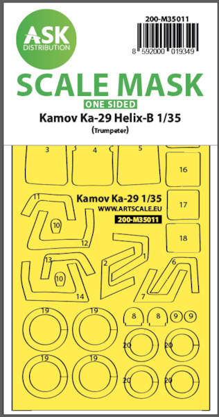 Masking Set Kamov Ka29 Helix B (Trumpeter) Single Sided 200-M35011