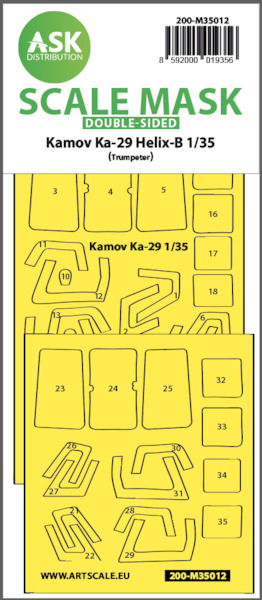 Masking Set Kamov Ka29 Helix B (Trumpeter) Double Sided 200-M35012