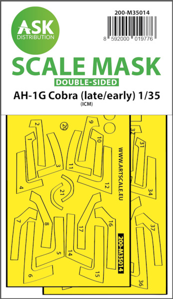 Masking Set Bell AH1G Cobra (late/Early) (ICM) Double Sided  200-M35014