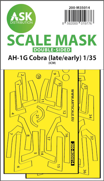 Masking Set Bell AH1G Cobra (late/Early) (ICM) Double Sided 200-M35014