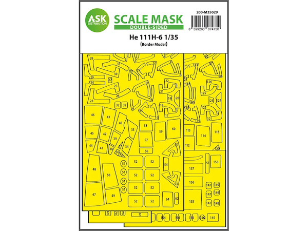 Masking Set Heinkel He111H-6 (Border Model) Double sided  200-M35029