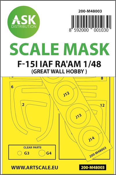 Masking Set F15I "Ra'am Israeli AF  (Great Wall Hobby)  200-M48003