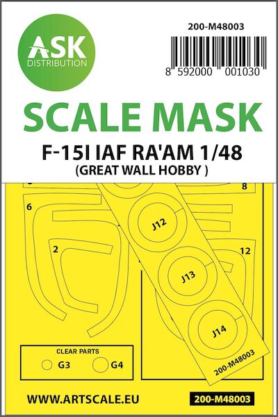 Masking Set F15I "Ra'am Israeli AF (Great Wall Hobby) 200-M48003