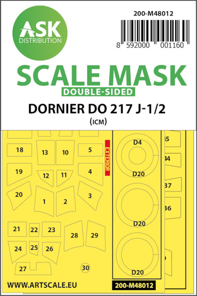 Masking Set Dornier Do217J-1/J-2 (ICM)  200-M48012