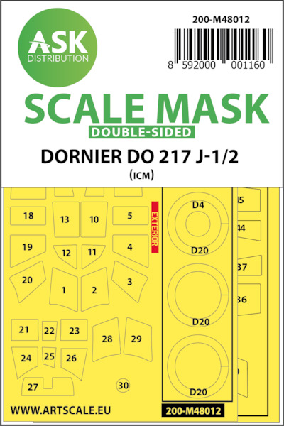 Masking Set Dornier Do217J-1/J-2 (ICM) 200-M48012
