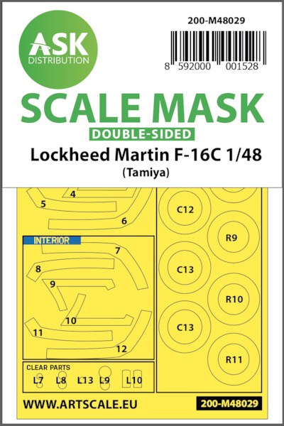 Masking Set Lockheed Martin F16C (Tamiya) Double sided 200-M48029