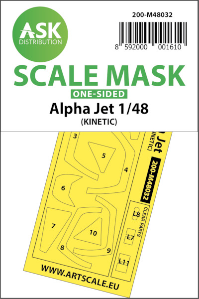 Masking Set Alpha Jet (Kinetic) One sided  200-M48032