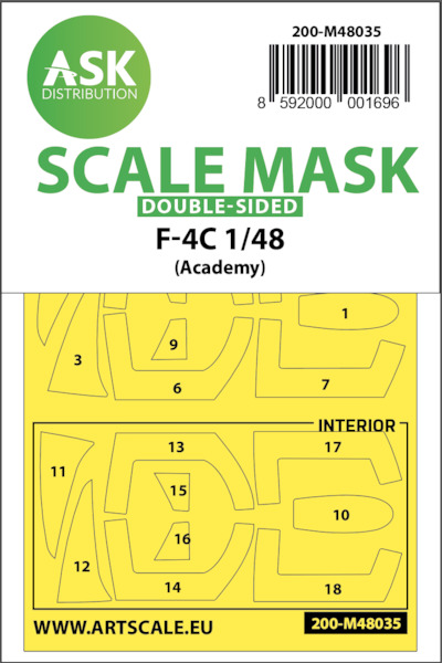 Masking Set F4C Phantom (Academy) Double sided 200-M48035