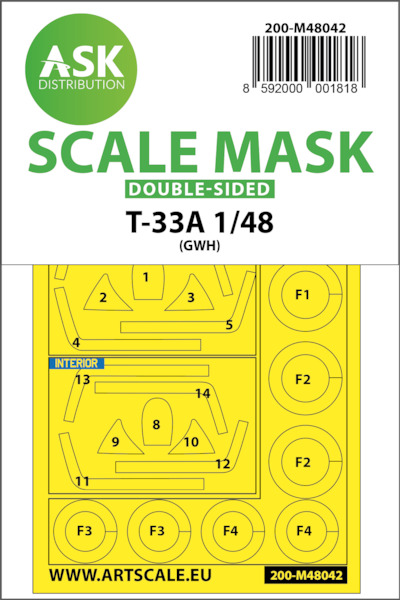 Masking Set T33 Shooting Star (Great Wall Hobby) Double Sided 200-M48042