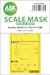 Masking Set Focke Wulf TA152H Canopy and wheels (Dragon, Italeri, Hobby 2000) Double Sided 200-M48062