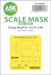 Masking Set Focke Wulf TA152H Canopy and wheels (Dragon, Italeri, Hobby 2000) One Sided 200-M48063