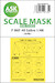 Masking Set F86F-40 Sabre Canopy  and wheels (Airfix) Single Sided 200-M48073