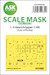 Masking Set L4 Grasshopper  Canopy  and wheels (Special Hobby) Single Sided 200-M48078