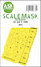 Masking set Cessna O2A Canopy  and wheels (ICM) Single Sided 200-M48092