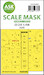 Masking set Cessna O2A Canopy  and wheels (ICM) Double Sided 200-M48093