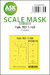 Masking Set Yakovlev Yak9D Canopy  and clear parts (Zvezda) One Sided 200-M48100