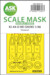 Masking Set Nakajima Ki44 -II Hei Shoki "Tojo" Canopy and wheels (Hasegawa) Double Sided 200-M48122