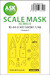 Masking Set Nakajima Ki44 -II Hei Shoki "Tojo" Canopy  and wheels (Hasegawa) Single Sided 200-M48123