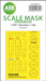 Masking Set Kyushu J7W1 Shinden Canopy and wheels (Hasegawa) Double Sided 200-M48124