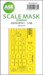 Masking Set Aichi B7A1 Ryusei "Grace" Canopy and wheels (Hasegawa) Single Sided 200-M48129