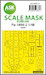 Masking Set Focke Wulf FW189A-2 "Uhu" Canopy and windows (Great Wall Hobby) Single Sided 200-M48135