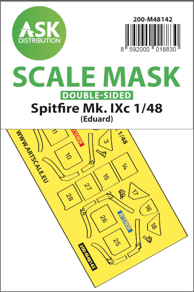 Masking Set Spitfire MKIXc (Eduard) Double Sided 200-M48142