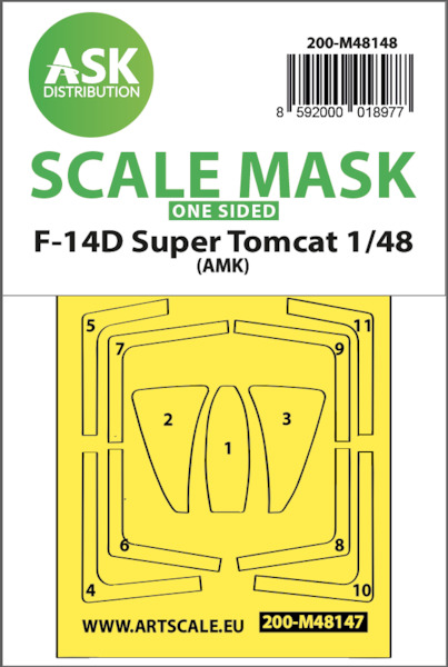 Masking Set F14D Tomcat (AMK) Single Sided 200-M48148