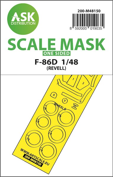 Masking Set F86D Sabredog (Revell) Single Sided  200-M48150