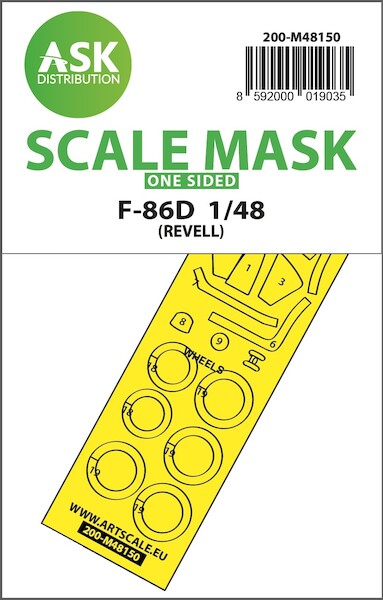 Masking Set F86D Sabredog (Revell) Single Sided 200-M48150