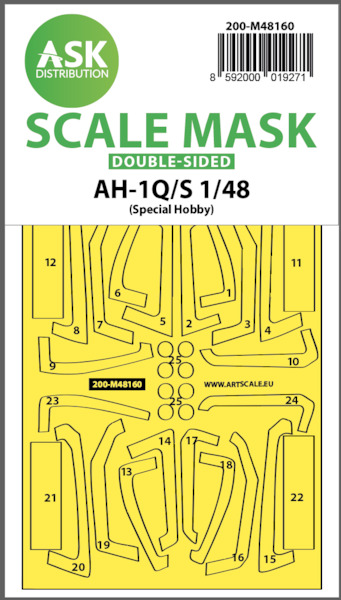 Masking Set AH1Q/S Cobra (Special Hobby) Double Sided  200-M48160