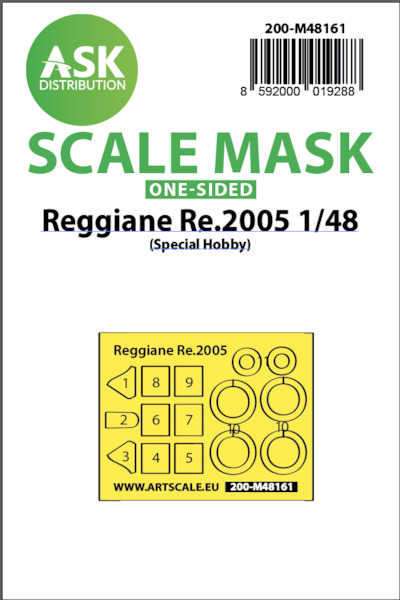 Masking Set Reggiane Re2005 (Special Hobby) Single Sided  200-M48161