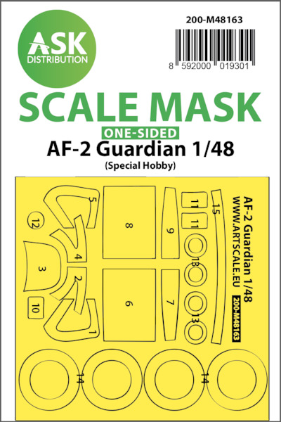 Masking Set AF2 Guardian (Special Hobby) Single Sided 200-M48163