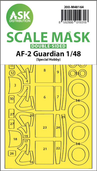Masking Set AF2 Guardian (Special Hobby) Double Sided 200-M48164