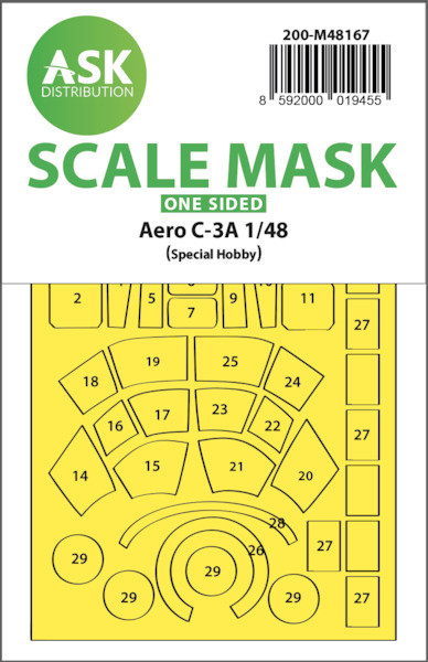 Masking Set Aero C3A (Special Hobby) Single Sided 200-M48167