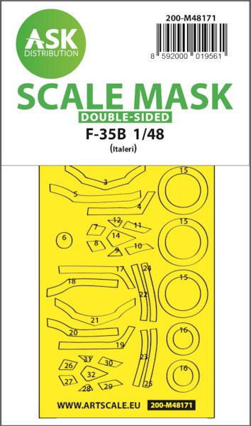 Masking Set F35B Lightning II (Italeri) Double Sided 200-M48171