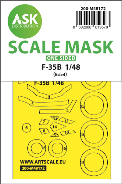 Masking Set F35B Lightning II (Italeri) Single Sided 200-M48172