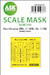 Masking Set Hawker Hurricane MKI/IIc (Hobby Boss) One Sided 200-M48195