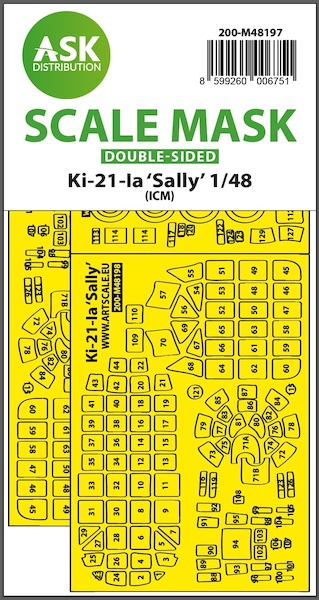 Masking Set Ki21-1a 'Sally" (ICM) Double Sided  200-M48197