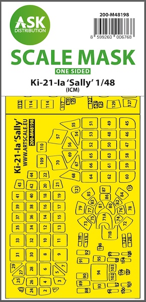 Masking Set Ki21-1a 'Sally" (ICM) One Sided 200-M48198