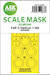 Masking Set Grumman F6F-5 Hellcat canopy and wheels (EDUARD) - One Sided 200-M48202