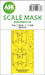 Masking Set Focke Wulf FW190A-7 canopy and wheels (Eduard) - Double Sided 200-M48205