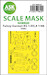 Masking Set Fairey Gannet AS.1/AS.4 canopy and wheels (Airfix) - Single Sided 200-M48209