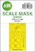 Masking Set Grumman FM2 Wildcat canopy and wheels (Eduard) - Single Sided 200-M48217
