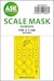 Masking Set Grumman FM2 Wildcat canopy and wheels (Eduard) - Single Sided 200-M48217