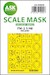 Masking Set Grumman FM2 Wildcat canopy and wheels (Eduard) - Double Sided 200-M48218