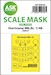 Masking Set Hawker Hurricane MkIIc Canopy, Wheels (Italeri) - Single Sided 200-M48228