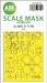 Masking Set Junkers Ju88C-6 Canopy, other glassparts Wheels (ICM) - Single Sided 200-M48229