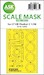 Masking Set Sukhoi Su27UB Flanker C  Canopy, Wheels (Kitty Hawk) Single Sided 200-M48235