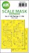 Masking Set Sukhoi Su27UB Flanker C  Canopy, Wheels (Kitty Hawk) Double Sided 200-M48236